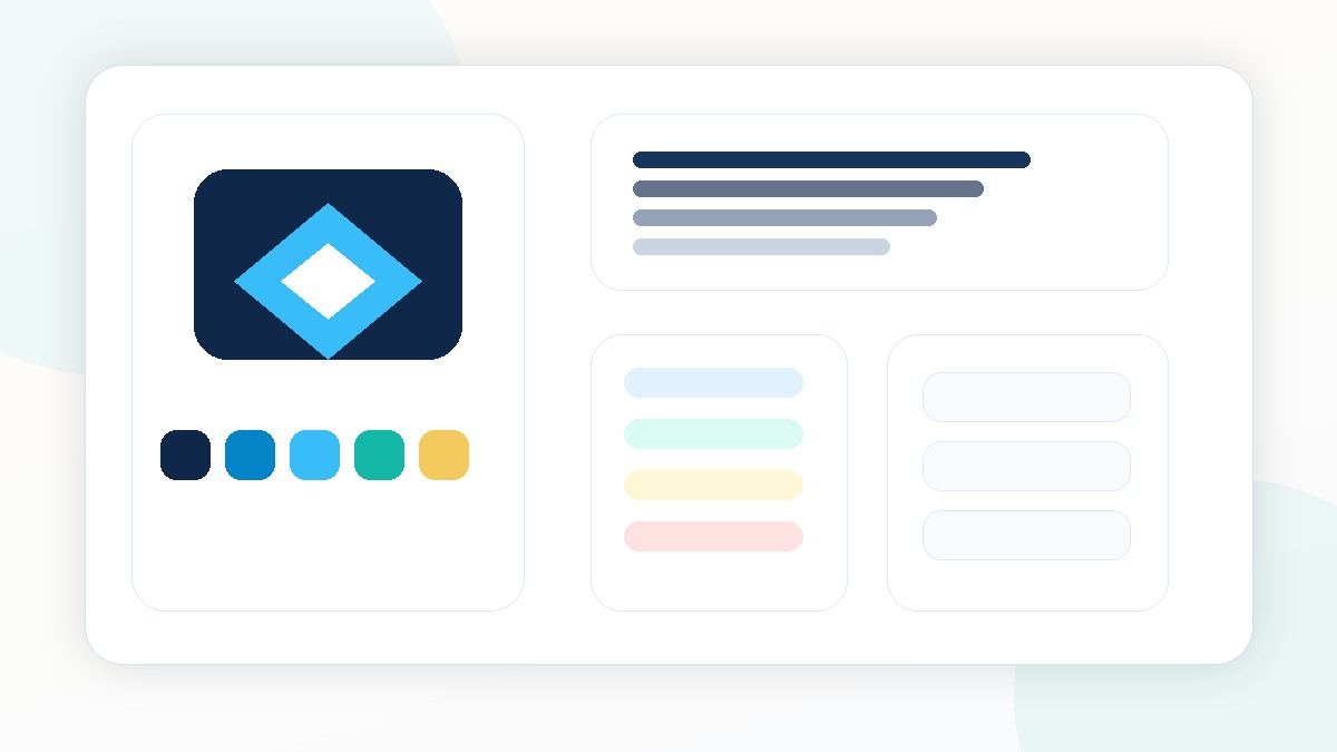 Technology brand system mockup