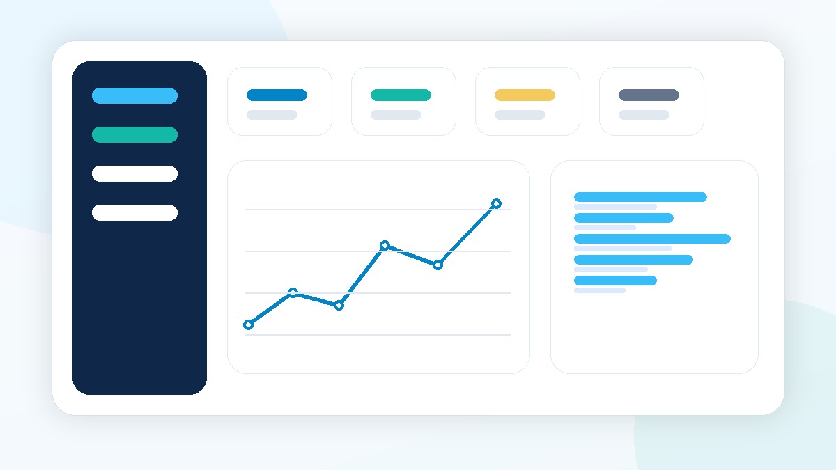 SaaS growth dashboard mockup